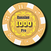 Фишка для покера Russian Pro номиналом 1000